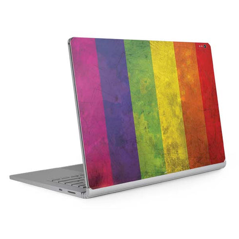 Distressed Rainbow Flag Surface Book 2 13.5in Skin